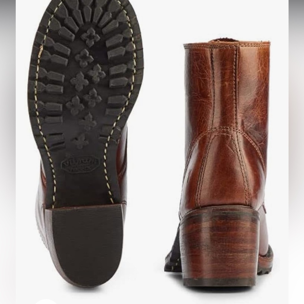 Frye Sabrina leather lace up ankle boot 6.5 - Picture 14 of 16